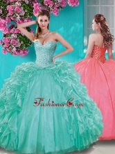 Recommended Beaded and Ruffled Taffeta Sweet 16 Dress in Really Puffy SJQDDT643002FOR