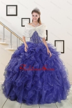 2015 Pretty Sweetheart Quinceanera Dresses with Sequins and Ruffles XFNAO7751AFOR