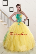 Classical Multi Color Quinceanera Dresses with Hand Made Flowers XFNAO756FOR