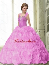 New Arrival Beading Quinceanera Dresses in Fuchsia SJQDDT34002FOR