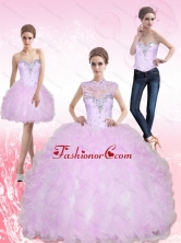 New Arrival Sweetheart Beading and Ruffles Quinceanera Dresses for 2015 SJQDDT8001FOR