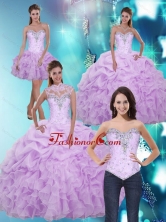 New Arrival Sweetheart Quinceanera Dresses with Beading and Ruffles SJQDDT3001FOR
