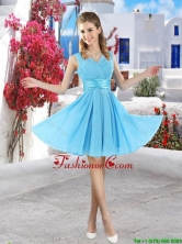 Popular Mini Length 2016 Prom Dresses in Aqua Blue BMT061GFOR