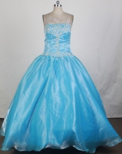 2012 Pretty Ball Gown Strapless Floor-Length Quinceanera Dresses Style JP42647