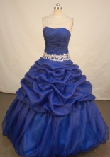 Fashionable Ball Gown Strapless Floor-Length Hot Pink Beading and Applqiues Quinceanera Dresses Style FA-S-308