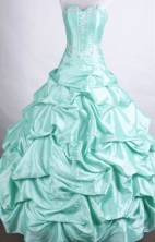 Perfect Ball Gown Sweetheart-neck Floor-length Taffeta Quinceanera Dresses Style FA-C-065