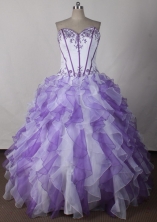 Pretty Ball Gown Strapless Floor-length Quinceanera Dress LJ2626