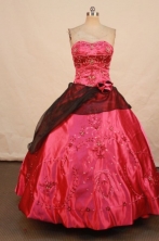 Pretty Ball gown Strapless Floor-Length Quinceanera Dresses Style FA-Y-38