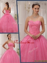Pretty Sweetheart Beading Pink Quinceanera Gowns for 2016 QDZY546DFOR