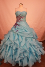 Romantic Ball Gown Sweetheart Floor-length Quinceanera dress Style X042406