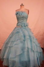 Simple Ball gown Strapless Floor-Length Quinceanera Dresses Style FA-Y-60