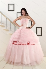 Pretty Strapless Quinceanera Dresses with Beading and Pick Ups XFNAO572FOR