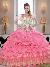 2015 Summer Luxurious Sweetheart Quinceanera Dresses with Appliques and Beading SJQDDT40002FOR