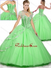 Fashionable Floor Length Beading Quinceanera   Dresses for Spring SJQDDT255002-2FOR