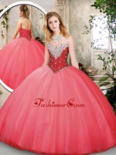 Modest Sweetheart Quinceanera Dresses with Beading SJQDDT223002FOR