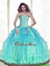 New Arrival 2015 Summer Ball Gown Sweetheart Quinceanera Dresses with Beading SJQDDT56002FOR