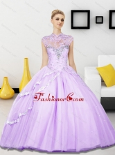 Unique Beading Sweetheart Tulle Quinceanera Dresses for 2015 SJQDDT4002FOR