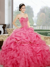 Unique Ruffles and Pick Ups Sweetheart Sweet 15 Dresses for 2015 QDDTC26002-2FOR