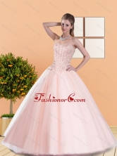 2015 Lovely Ball Gown Quinceanera Dresses with Beading QDDTD36002FOR
