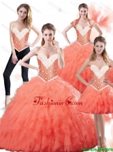 Pretty Sweetheart Watermelon Quinceanera Dresses for 2015 Summer SJQDDT83001FOR