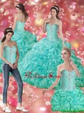 Top Seller 2015 Fall  Ball Gown Sweetheart Quinceanera Dresses with Beading SJQDDT59001FOR