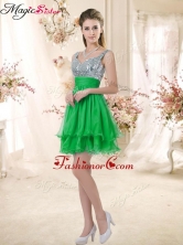 New Arrivals Short Straps Dama Dresses with Sequins for Fall BMT072-5FOR