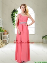 Pretty One Shoulder Sequined Dama Dresses in Watermelon Red BMT055DFOR