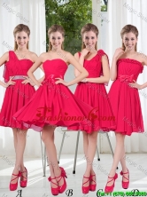 Romantic A Line Bowknot Dama Dresses in Chiffon BMT001-2FOR