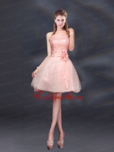 2015 Bowknot A Line Strapless Prom Dress with Lace Up BMT011AFOR 
