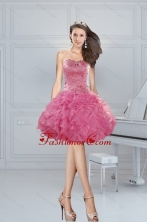 2015 Gorgeous Ball Gown Pink Sweetheart Beading Prom Dresses  XFNAOA06TZBFOR