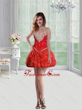 Cute Sweetheart Mini Length Prom Dresses with Beading for Cocktail SJQDDT79003FOR