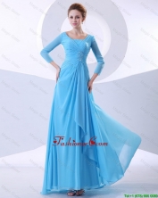 Gorgeous Beading Aqua Blue Prom Dresses in 2016 DBEE400FOR