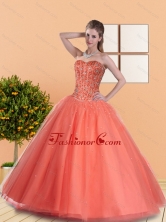 2015 Beautiful Ball Gown Quinceanera Dresses with Beading QDDTD29002FOR