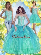 2015 Summer Luxurious Ball Gown Sweetheart Quinceanera Dresses with Beading SJQDDT56001FOR