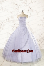 Brand New Lavender Quinceanera Dresses with Appliques and Ruffles FNAO5949FOR