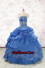 Exclusive Royal Blue Quinceanera Dresses with Appliques For 2015  FNAO067FOR