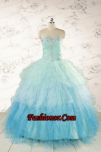 Fashionable Multi-color Quinceanera Dresses with Beading and Ruffles FNAO6004FOR