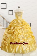 Most Popular Beading Quinceanera Dresses for 2015 FNAO008FOR