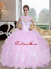 New Style Beading and Ruffles Ball Gown Quinceanera Dresses for 2015 SJQDDT8002FOR