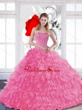 Sophisticated 2015 Quinceanera Dresses with Beading and Ruffled Layers QDDTD34002FOR