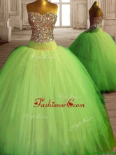 Fashionable Spring Green Big Puffy Quinceanera Dress with Beading SWQD121-1FOR