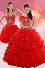 2015 Brand New Quinceanera Dresses With Beading and Ruffles XFNAO092TZFOR
