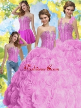 2015 New Style Beading 15 Quinceanera Dresses in Fuchsia SJQDDT34001FOR