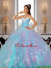 2015 Summer Luxurious Beaded and Ruffles Quinceanera Dresses in Multi Color SJQDDT80002FOR