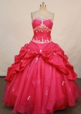 Beautiful Ball Gown SweetheartFloor-length Quinceanera Dresses Appliques Style FA-Z-0221