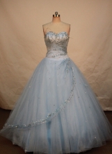Beautiful Ball gown Sweetheart-neck Floor-length Quinceanera Dresses Style FA-W218