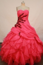 Brand New Ball Gown Sweetheart Floor-length Quinceanera Dresses Appliques Style FA-Z-0268