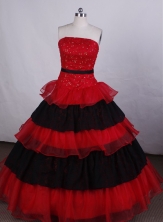 Brand new Ball gown Strapless Floor-length Quinceanera Dresses Style FA-C-079