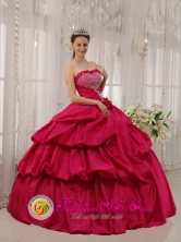 Customize Beautiful Hot Pink Beaded Decorate Bust For Quinceanera Dress With Hand Made Flowers In El Paraiso Honduras  Style QDZY375FOR