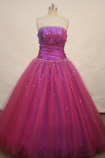 Cute Ball gown Strapless Floor-length Quinceanera Dresses Style FA-W-216